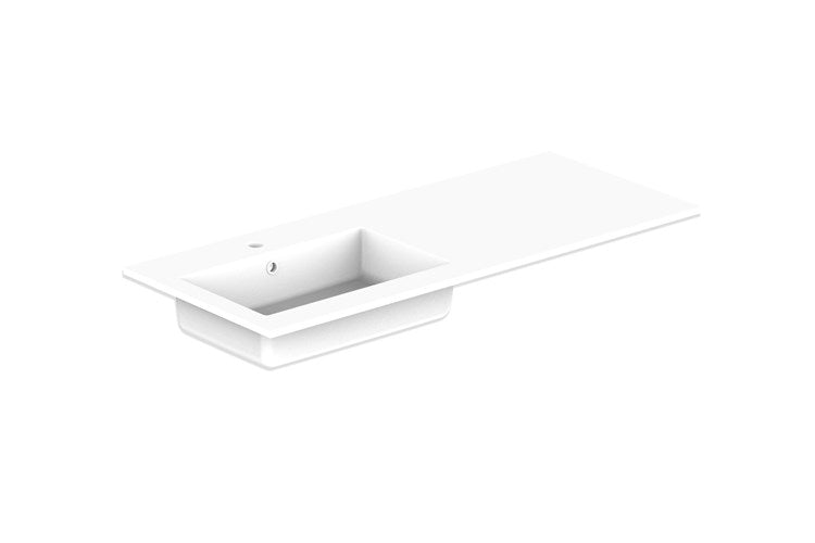 Glacier Cast Marble Moulded Top 1200, Full Depth