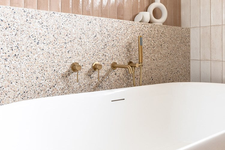 Soul Groove Wall Mixer Brushed Brass