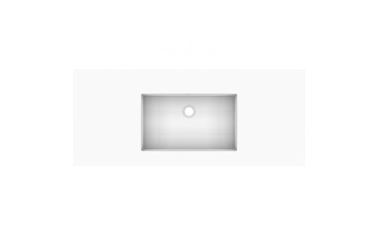 Glacier Cast Marble Moulded Top 1200, Full Depth