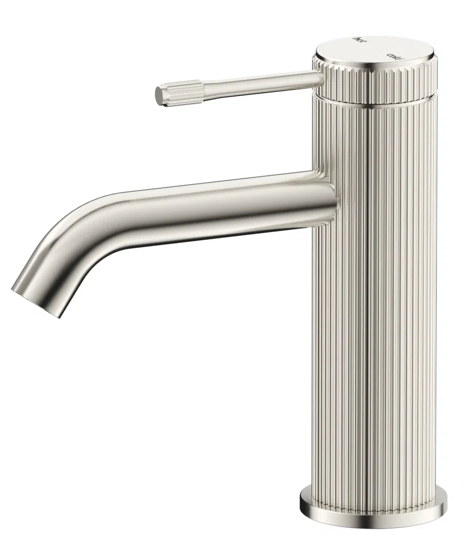 Mica Fluted Basin Mixer - Black