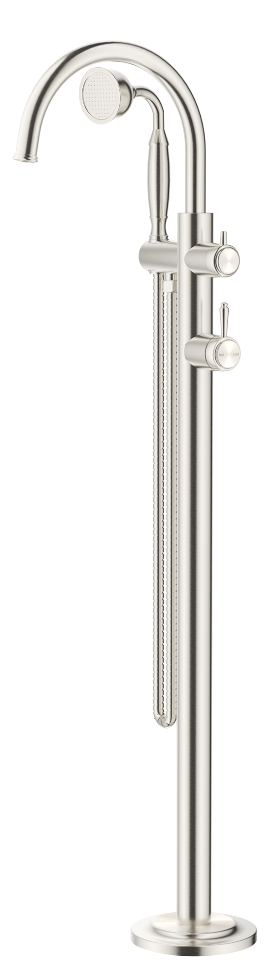 Mica Heritage Freestanding Bath Mixer with Hand Shower