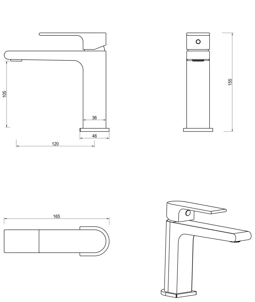 Beki Basin Mixer - Chrome