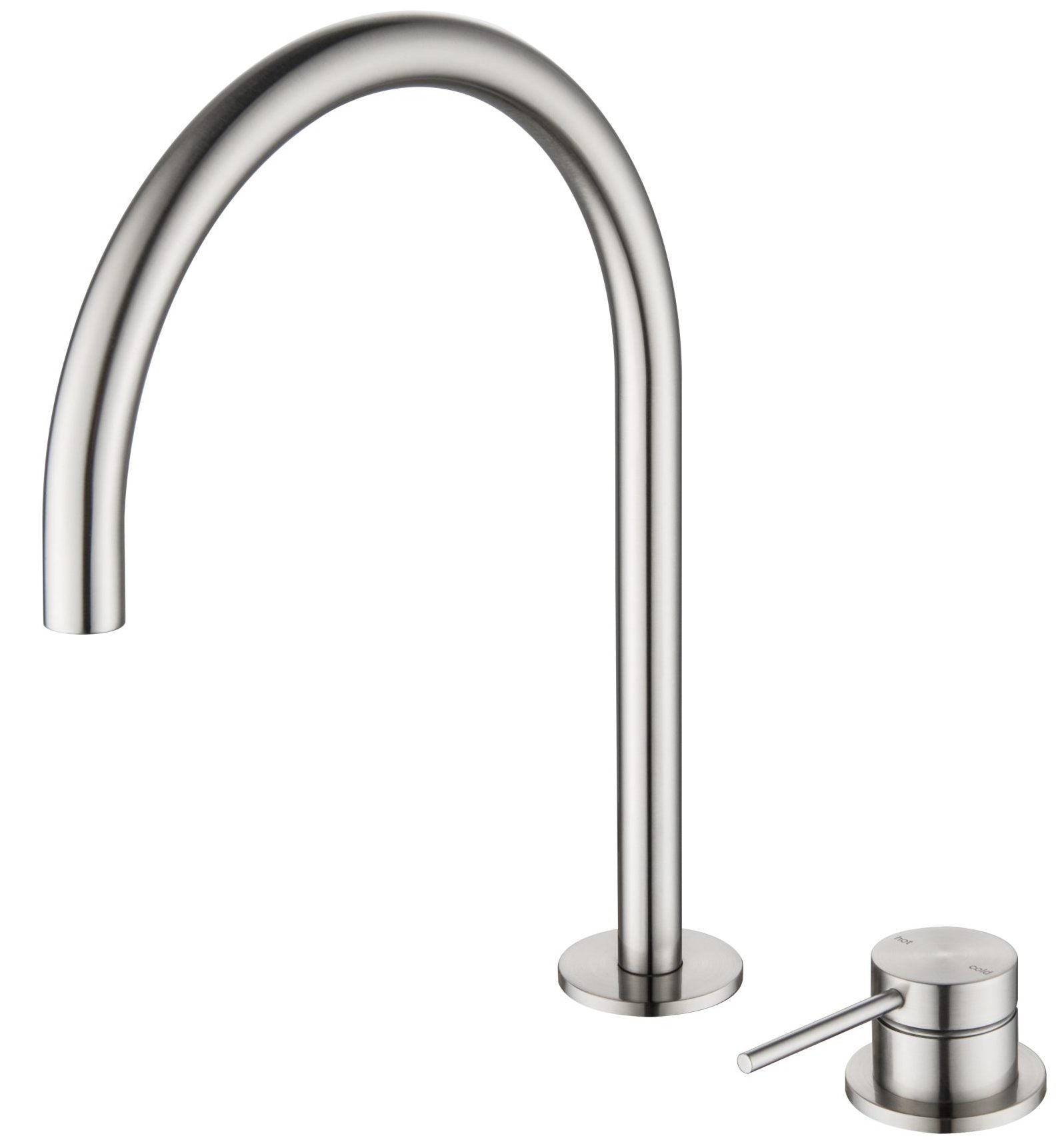 Mica Gooseneck Hob Sink/Basin Mixer Set