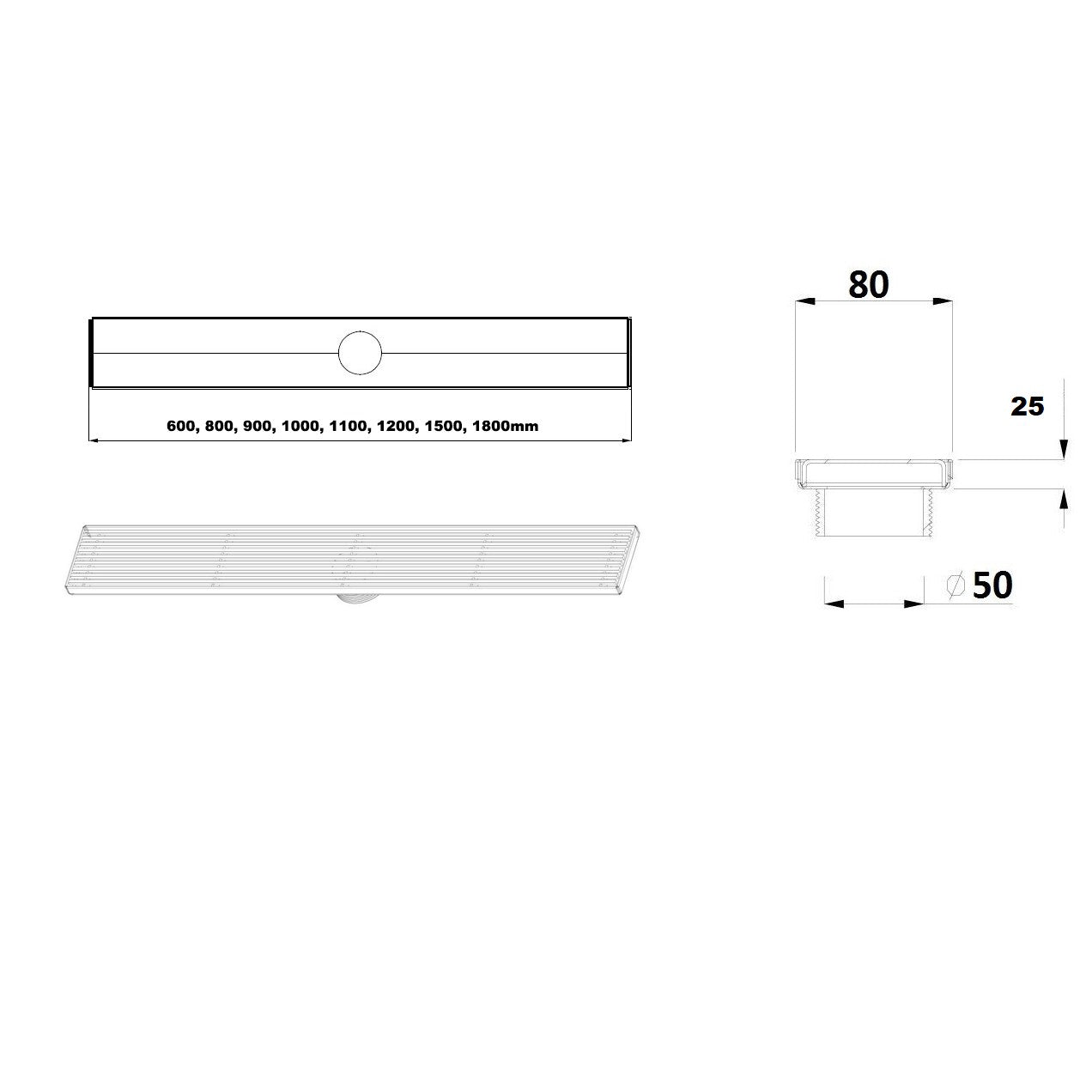 Project Range Dritto Style Grate - No Lip