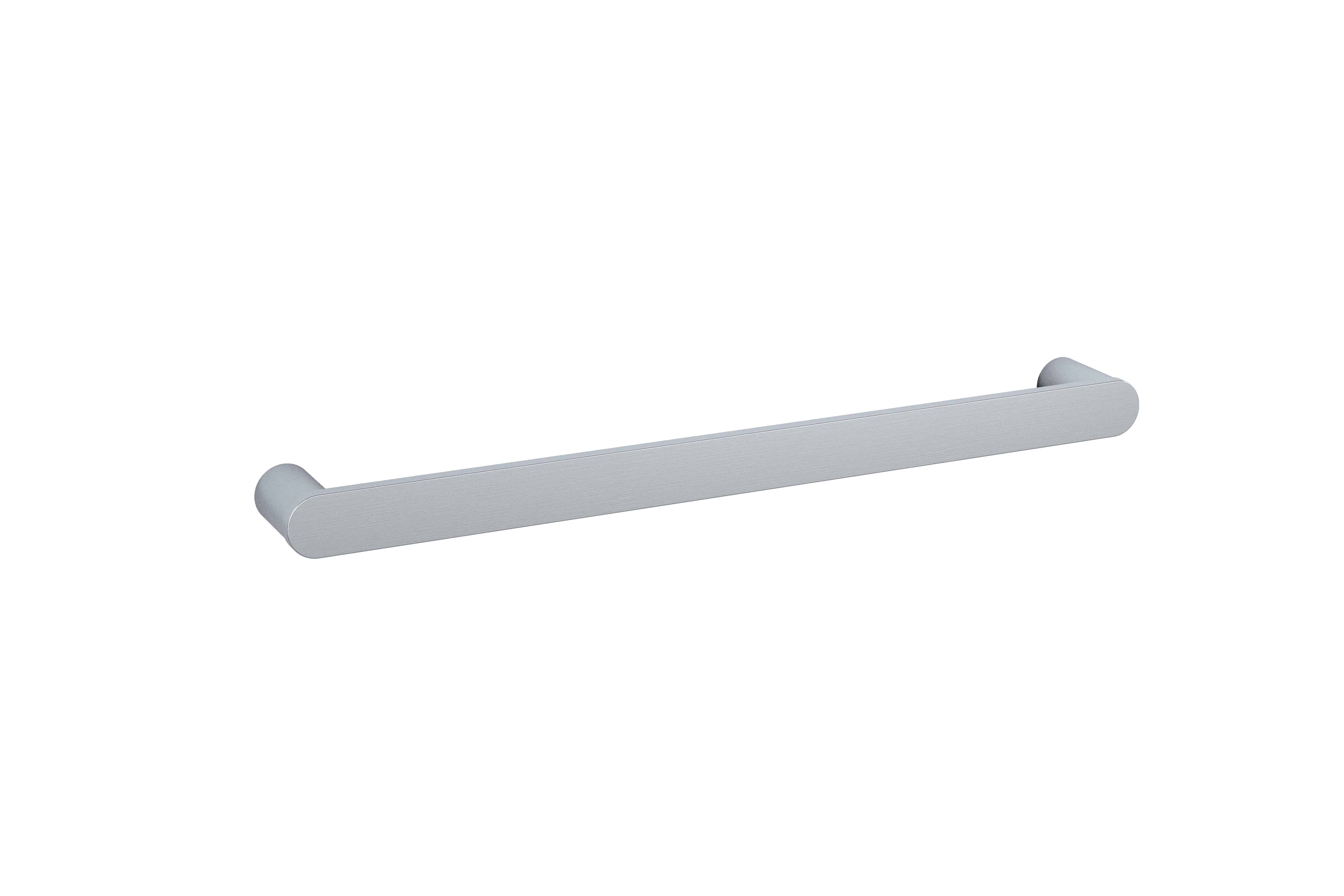 DSP6 Flat Pill Single Bar Polished Heated Towel Rail