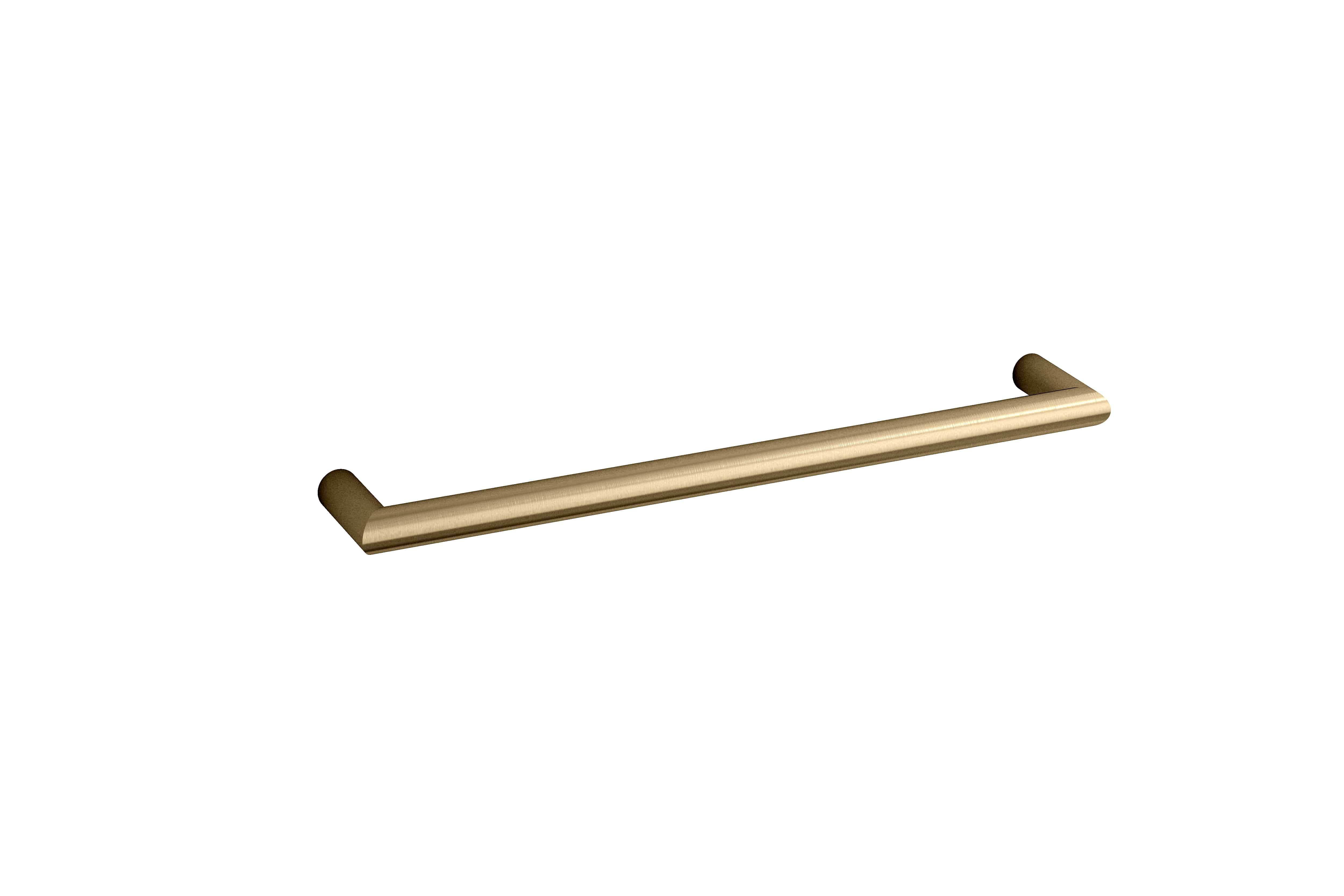 DSR6 Round Single Bar Polished Heated Towel Rail