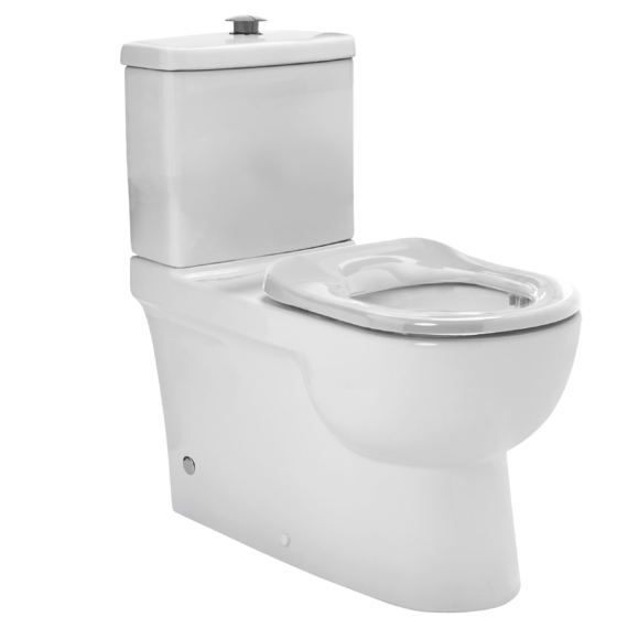 Life Assist Ftw Rimless Toilet Suite Incl Blue Sf Seat & Raised Button