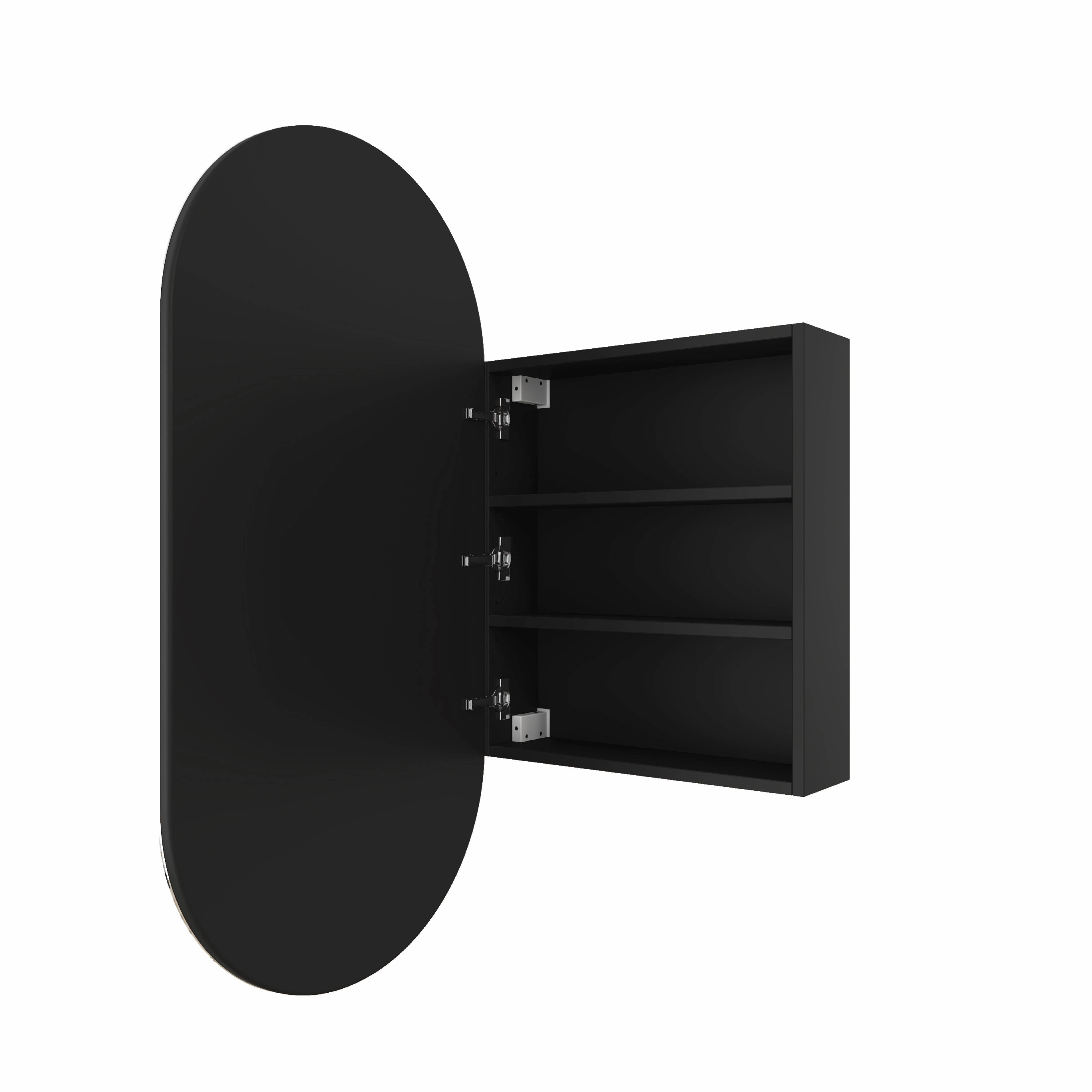 LP5010B Pill Black Mirror Cabinet