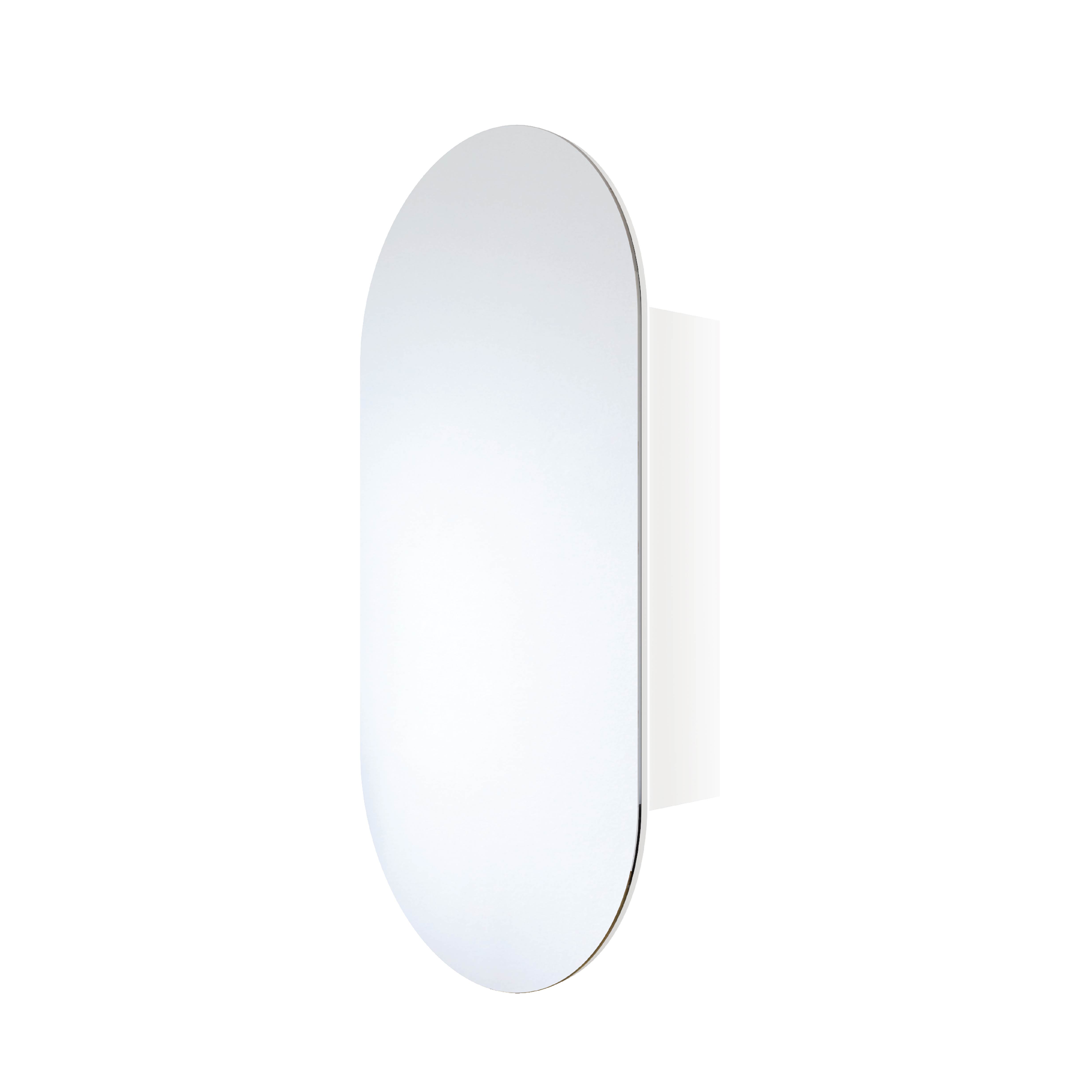 LP5010W Pill White Mirror Cabinet