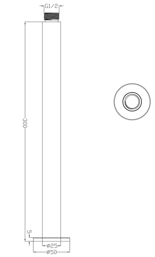 LVB Mica Ceiling Arm