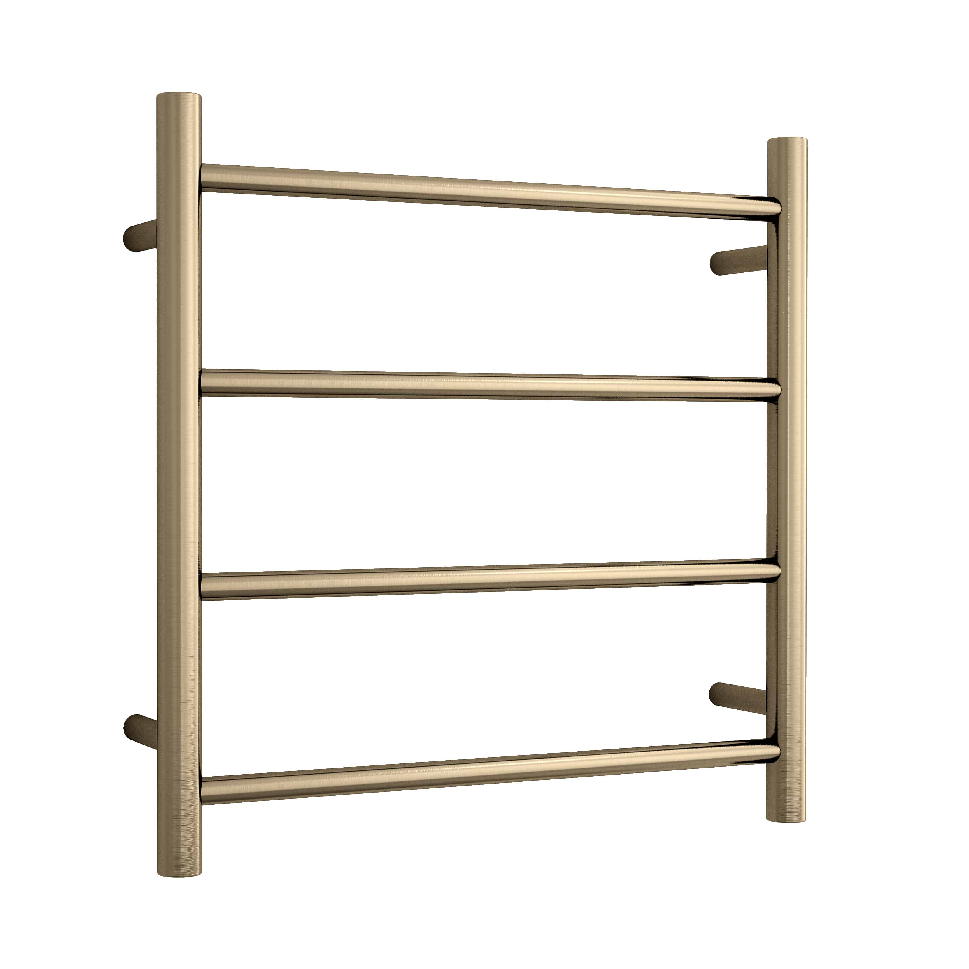 SR25M Straight Round Polished Ladder Heated Towel Rail