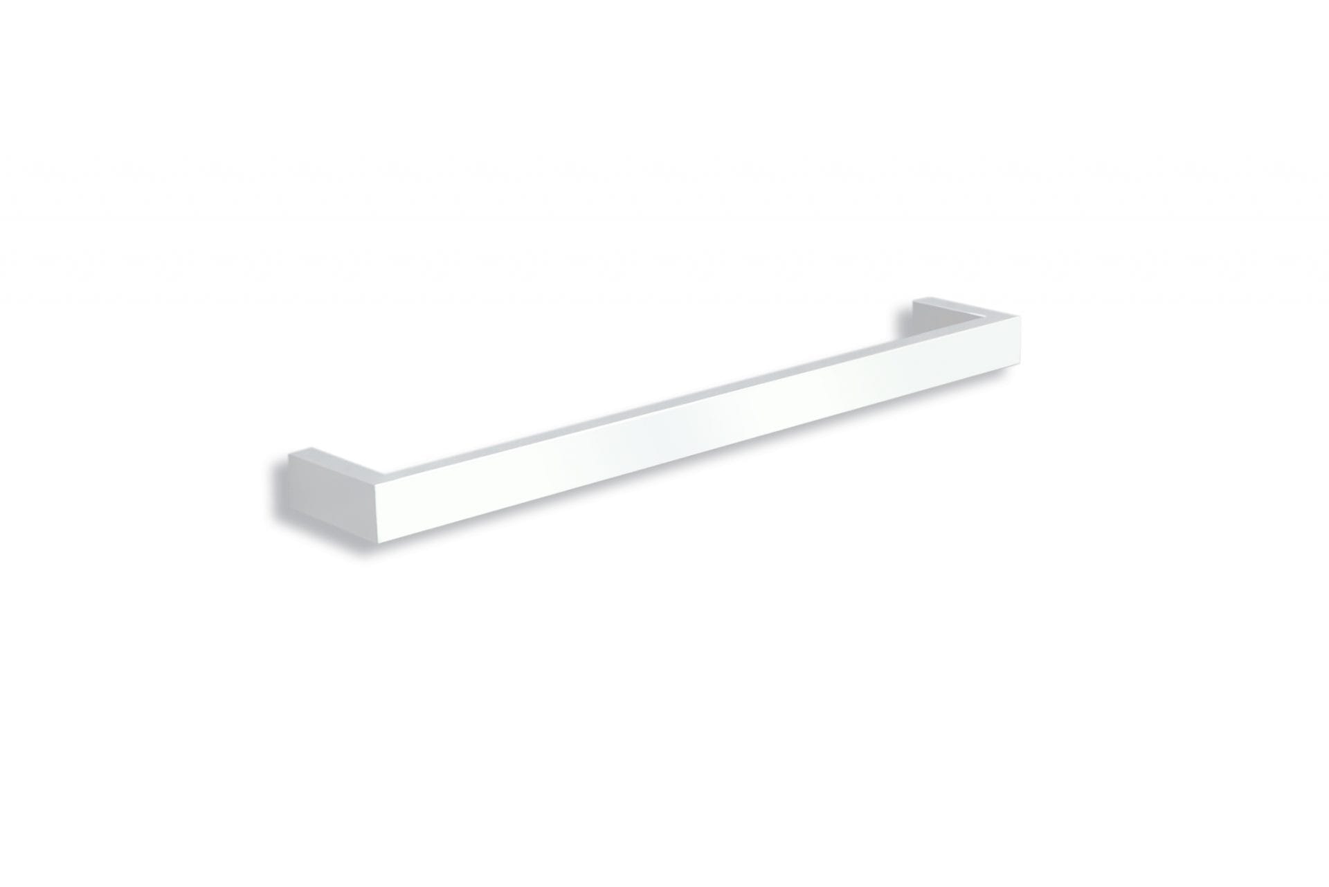 DSS6 Square Single Bar Polished Heated Towel Rail