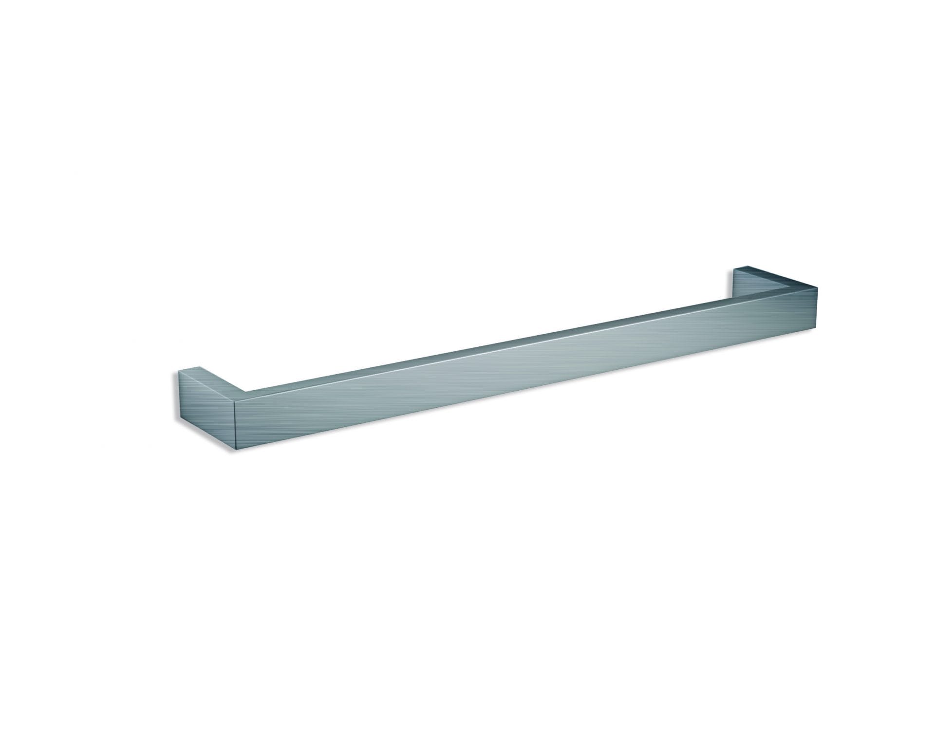 DSS6 Square Single Bar Polished Heated Towel Rail