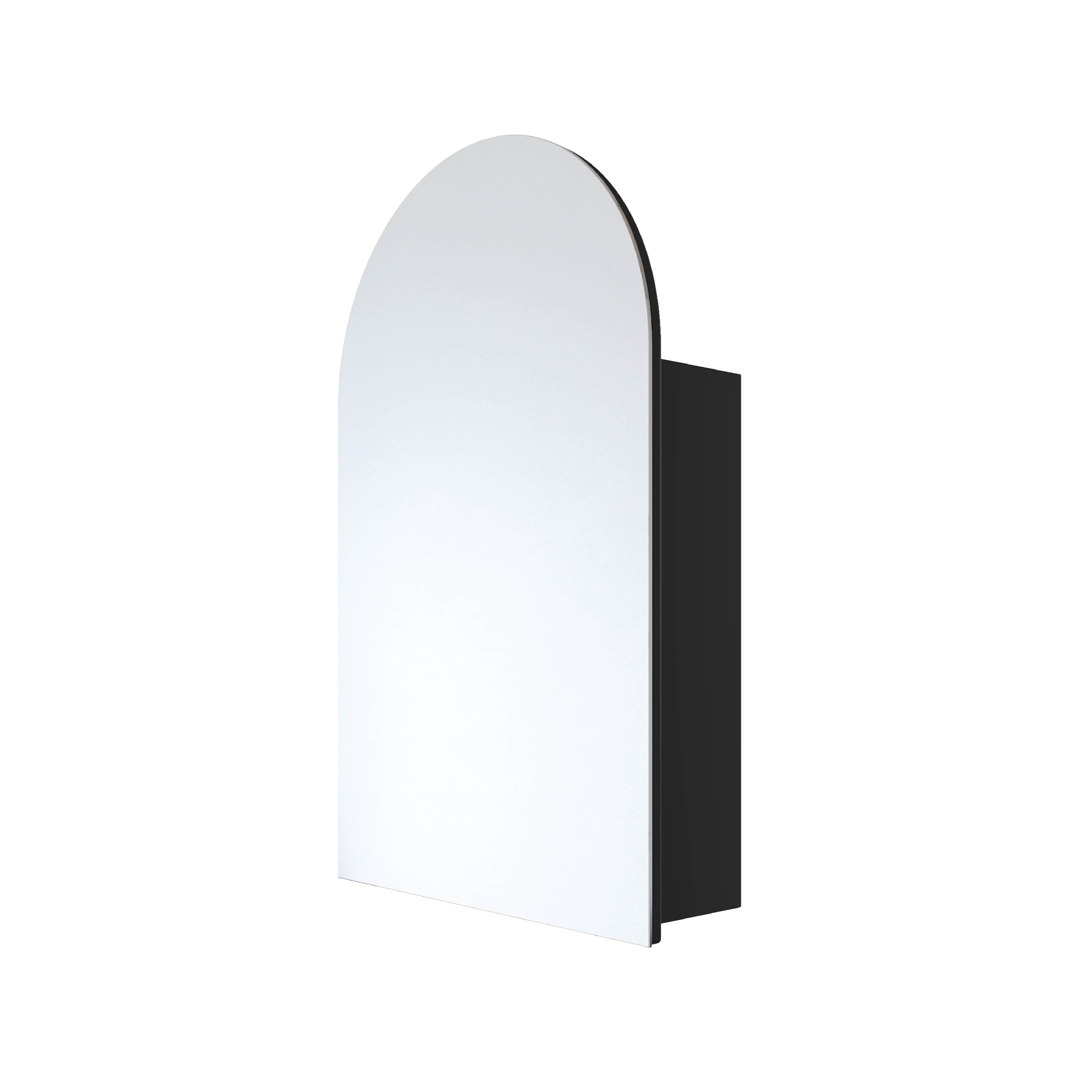 VC5080B Arch Black Mirror Cabinet