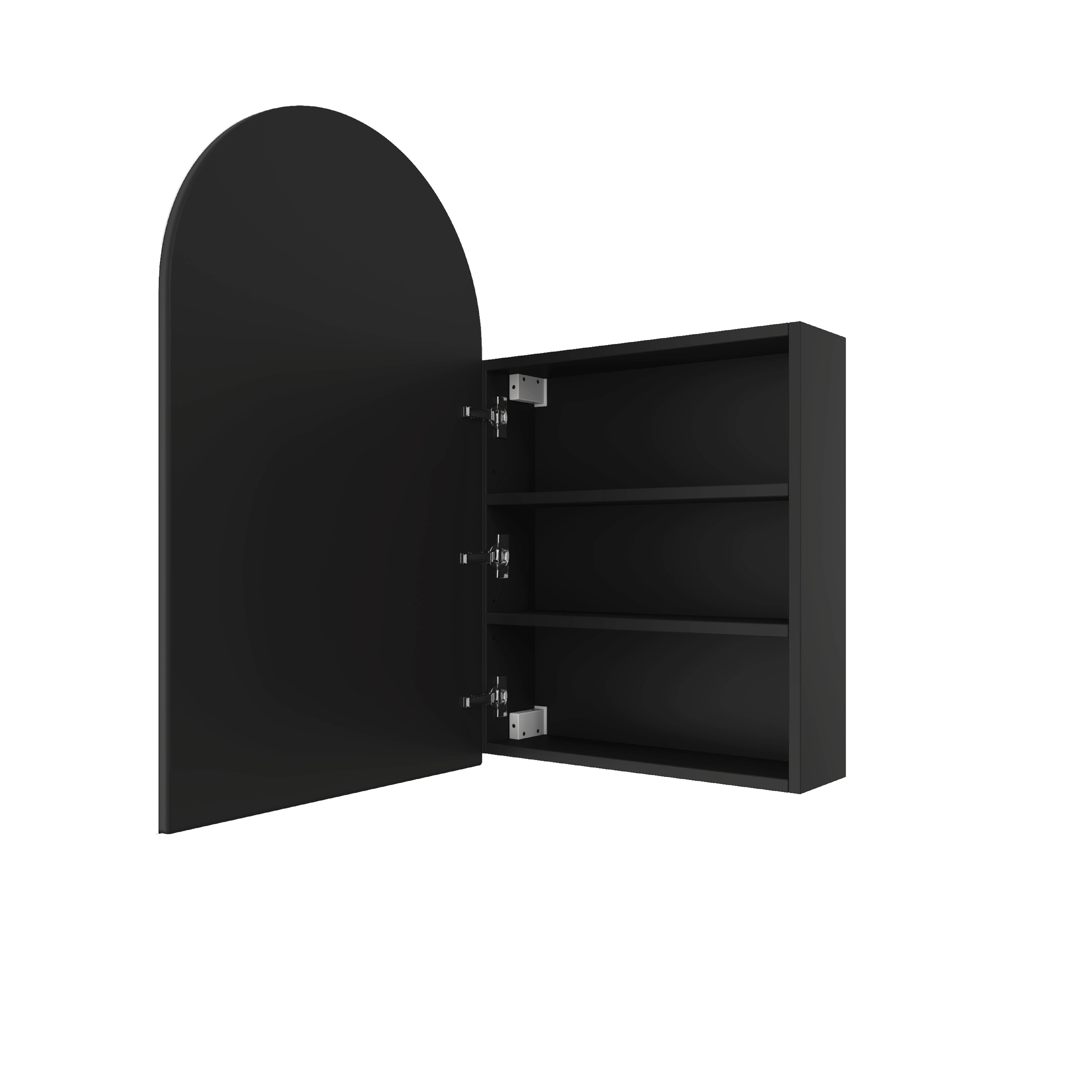 VC5080B Arch Black Mirror Cabinet