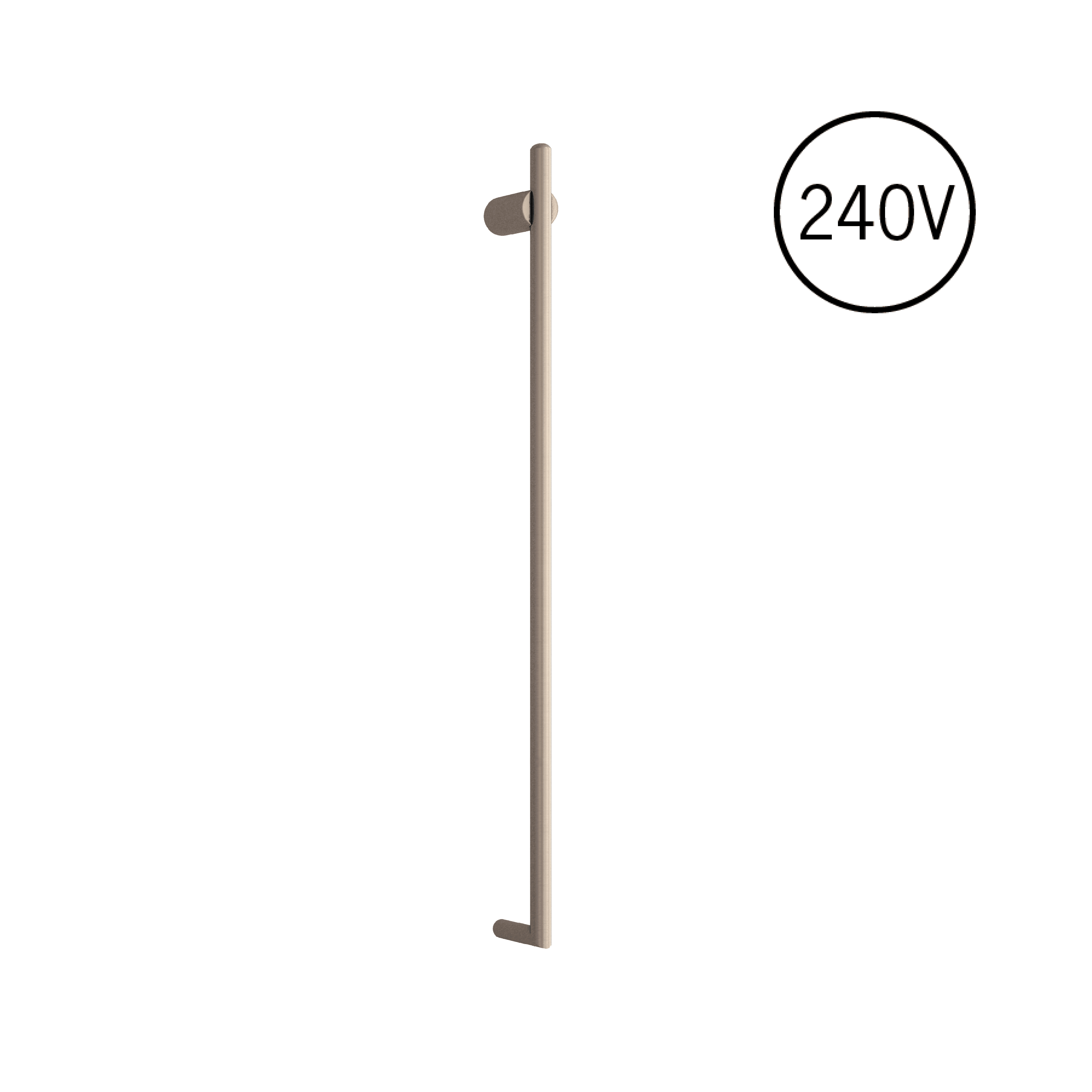 VTH900 Polished Stainless Vertical Heated Towel Rail
