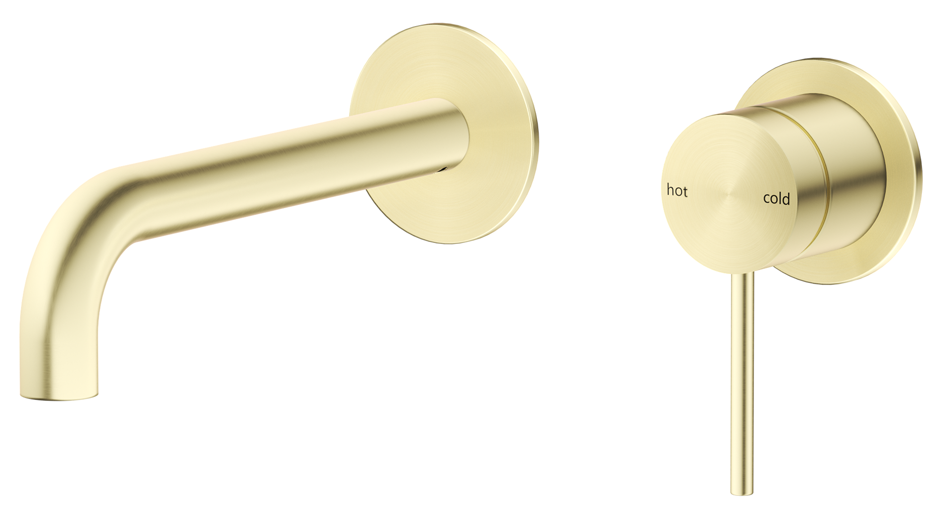 Mica Wall-Spout Combo – Curved Spout – 2P – TRIM KIT ONLY