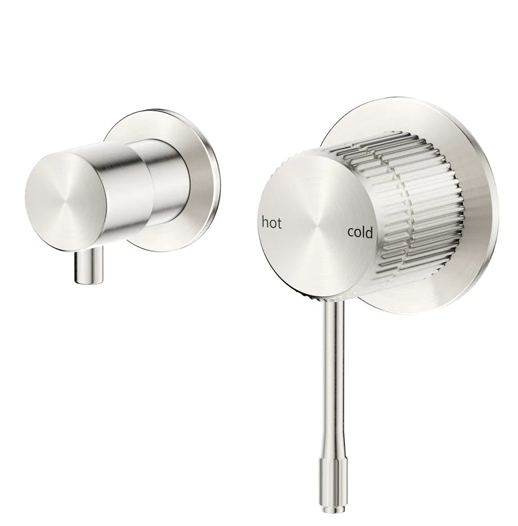 Mica Fluted Shower Mixer Diverter β Sideways - Black