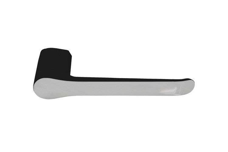 Manhattan Toilet Roll Holder Matte Black & Chrome