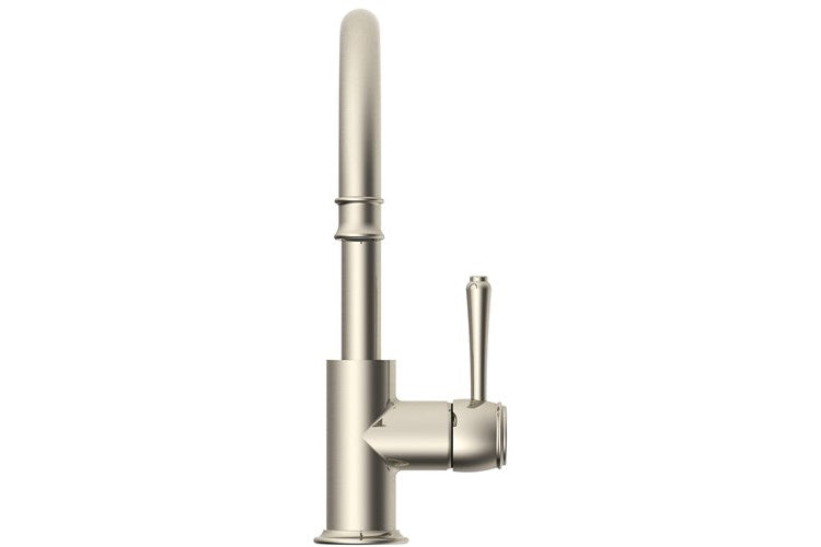 Eternal Gooseneck Basin Mixer Brushed Nickel