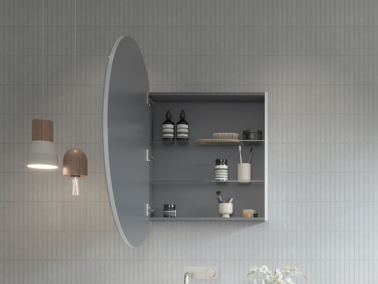 Havana Shaving Cabinet 600