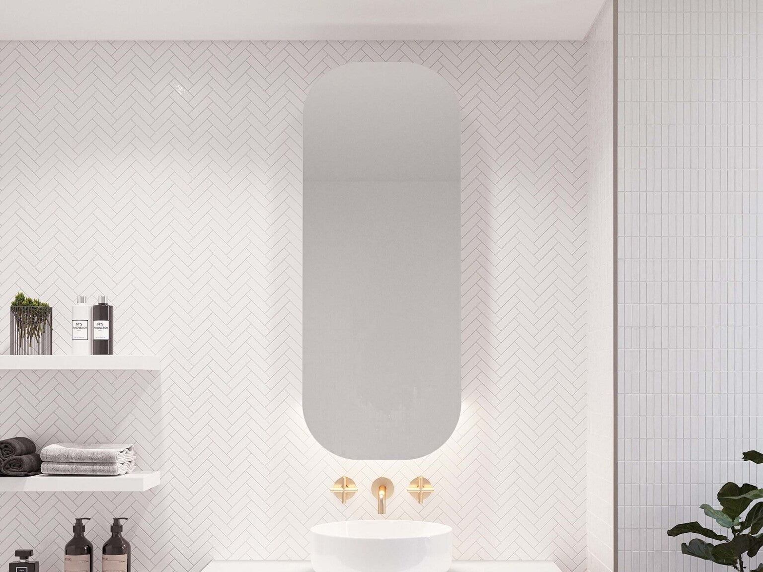 Jazz Arch Shaving Cabinet 1200