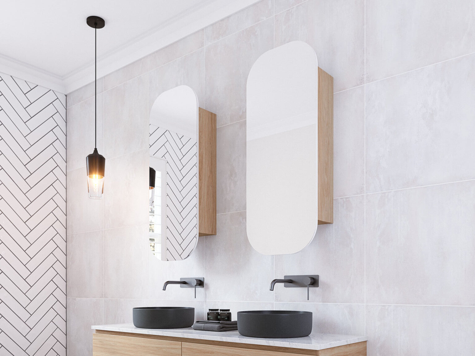 Jazz Arch Shaving Cabinet 1200