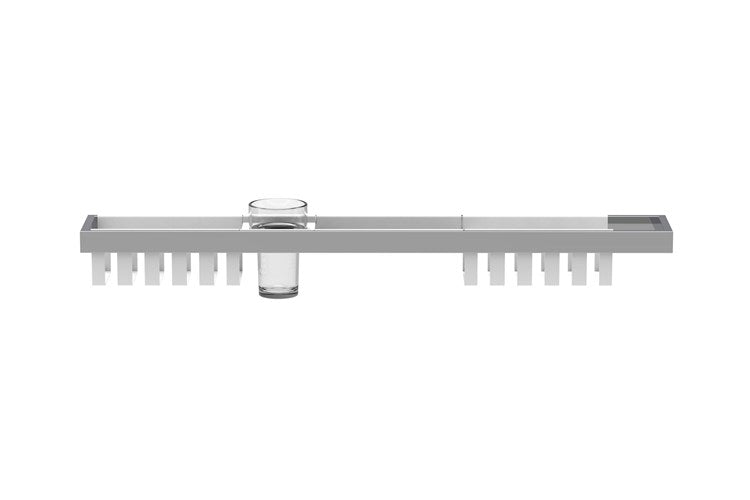 Empire Shower Shelf 800mm Gloss White & Chrome