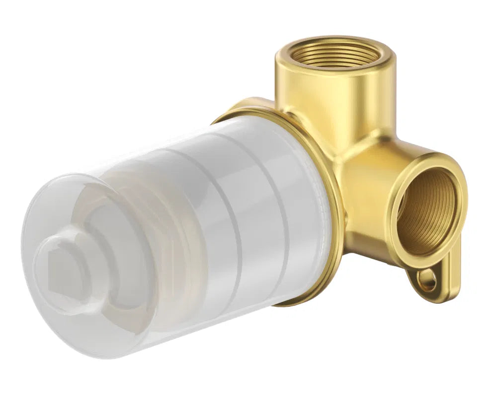 Kaza Shower Mixer – Round Plate – TRIM KIT ONLY