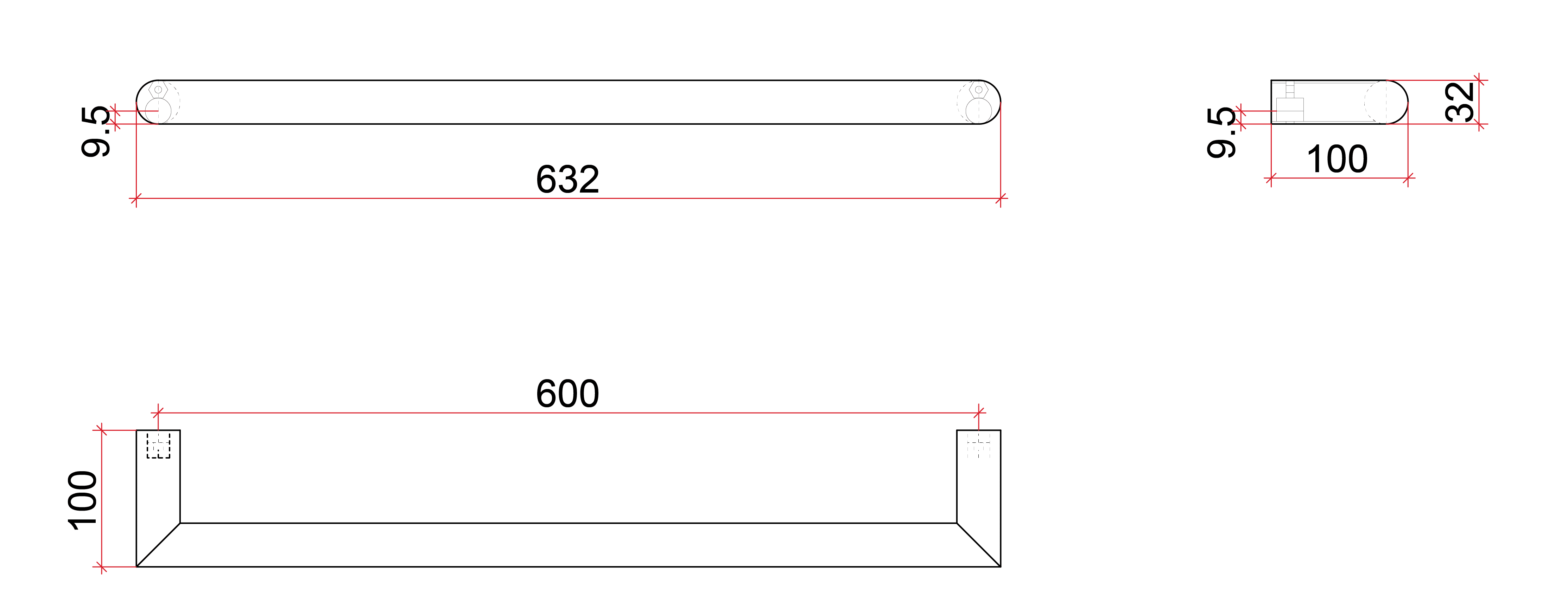 DSR6W Satin White Round Single Bar Heated Towel Rail