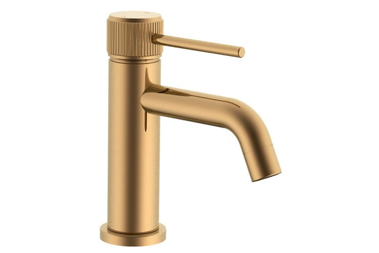 Soul Groove Basin Mixer Brushed Brass