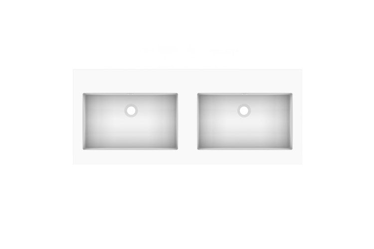 Glacier Cast Marble Moulded Top 1200, Full Depth