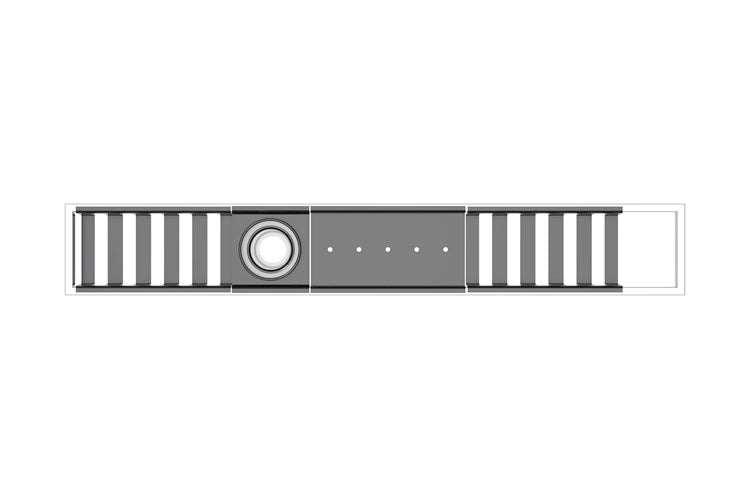 Empire Shower Shelf 800mm Gloss Black & Chrome