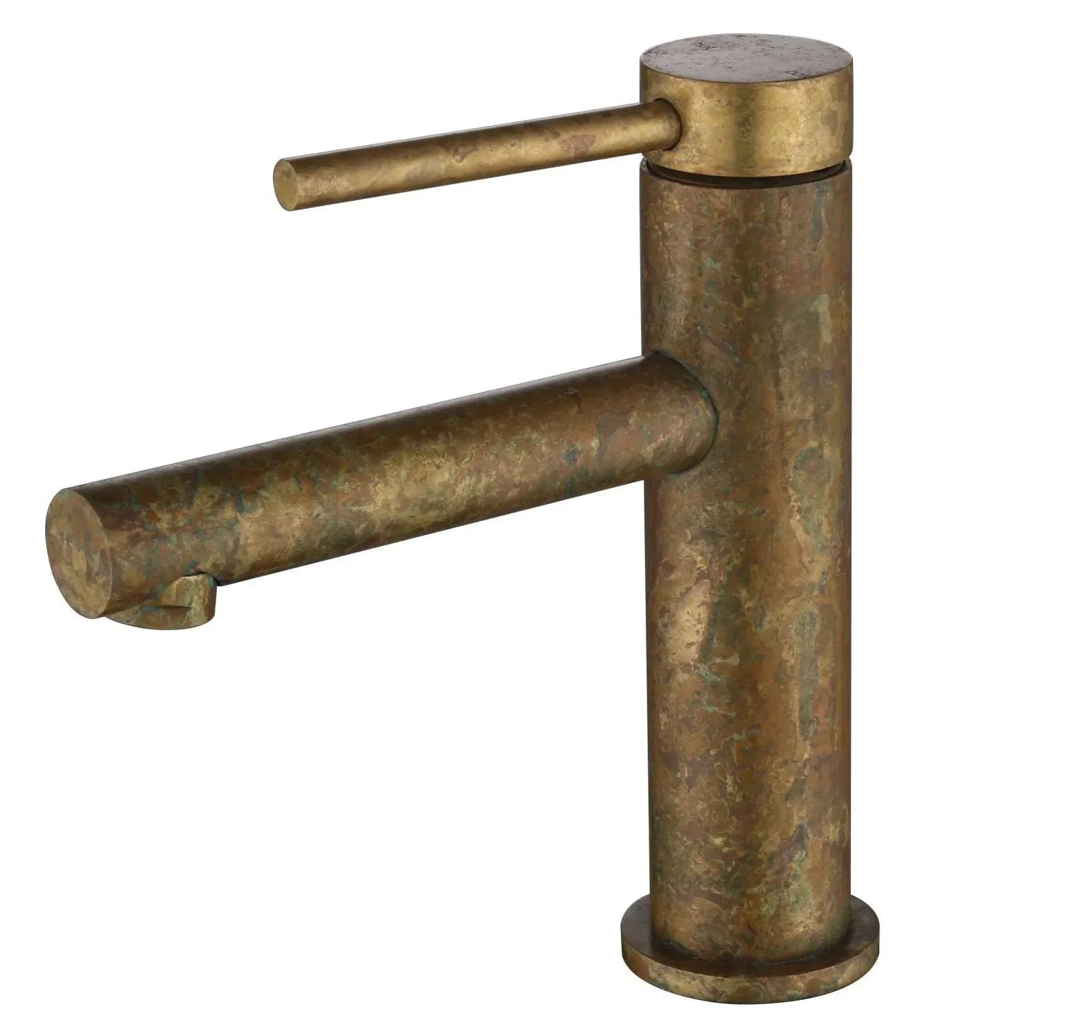 LVB Mica Basin Mixer – Straight Spout - Living Brass