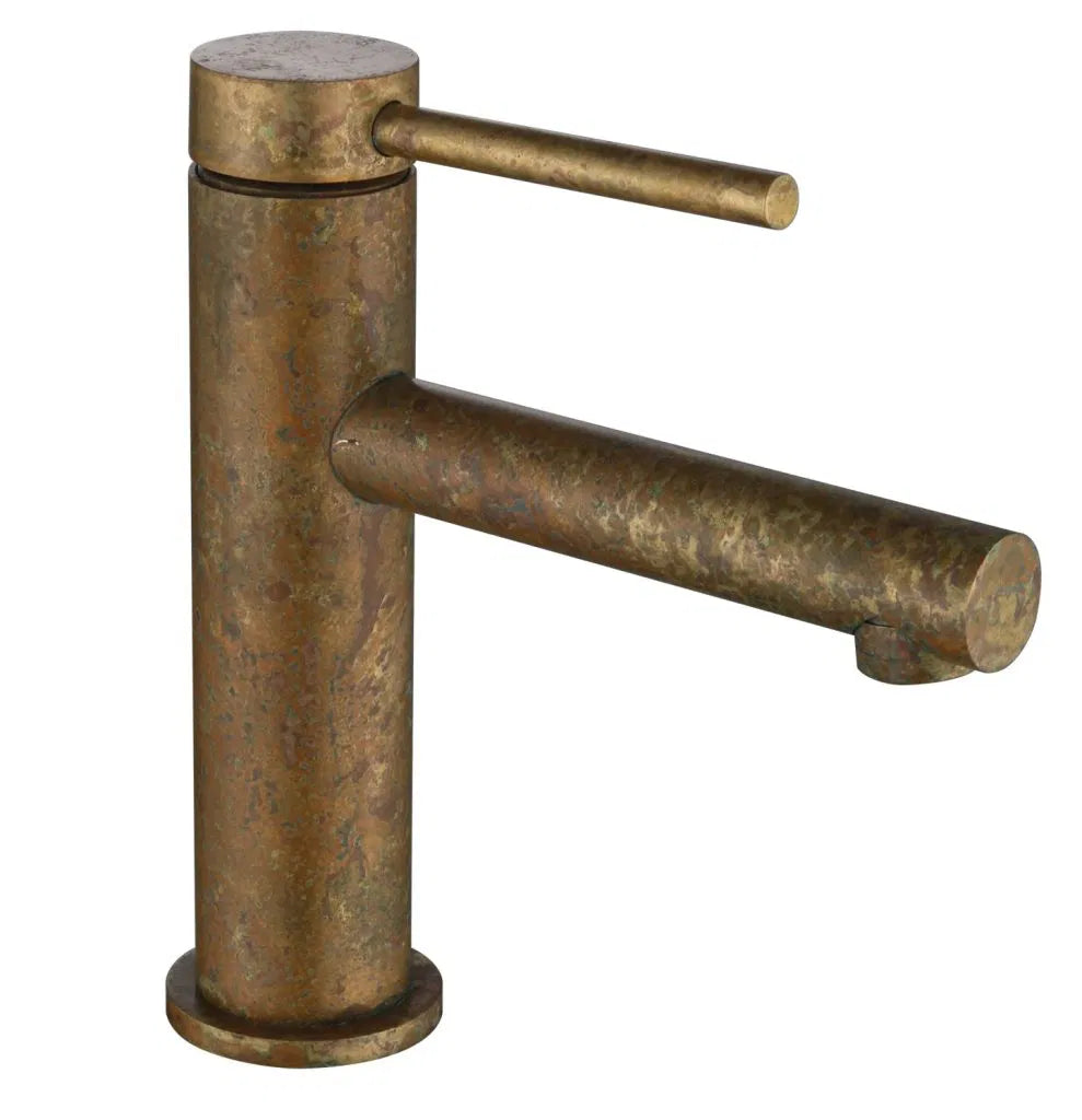 LVB Mica Basin Mixer – Straight Spout - Living Brass