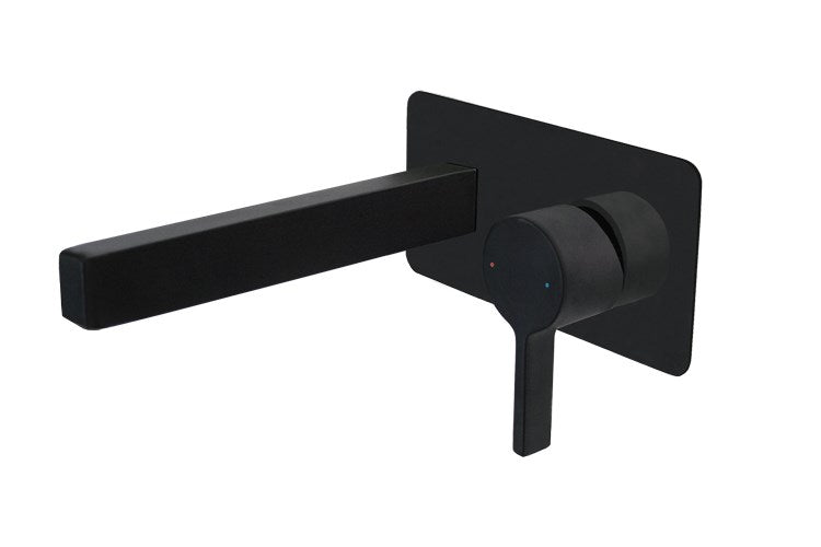 Martini Wall Basin Set Matte Black