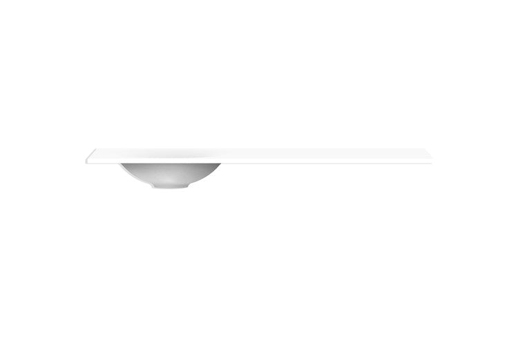Snow Solid Surface Top 1200, Full Depth