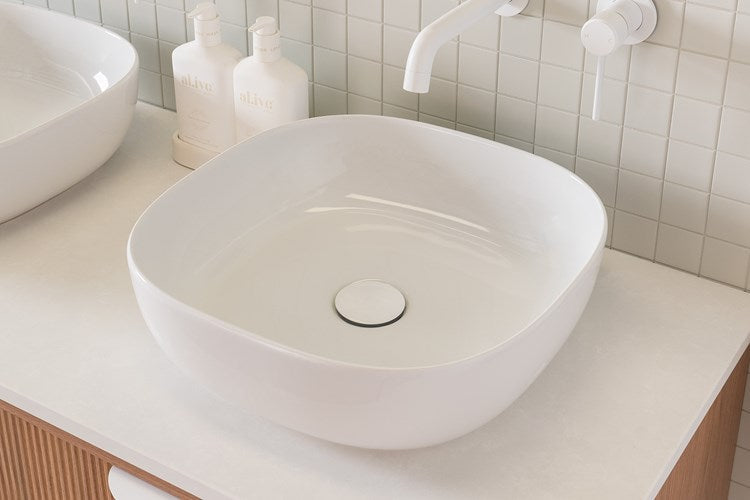 Glam Square Gloss White