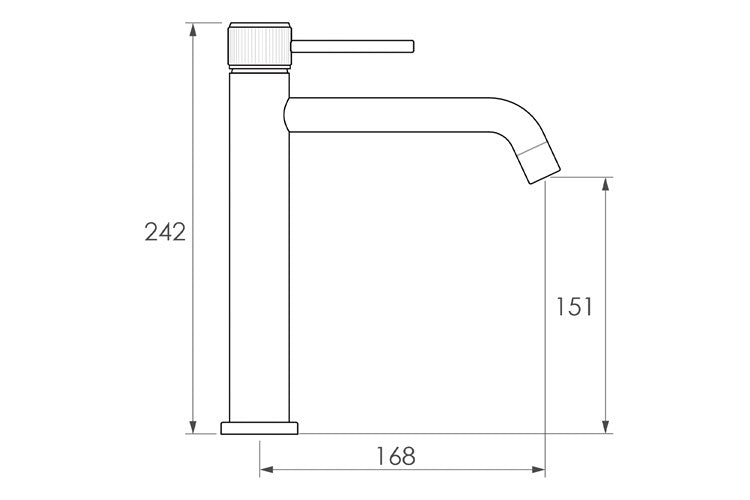 Soul Basin Extended Mixer Chrome