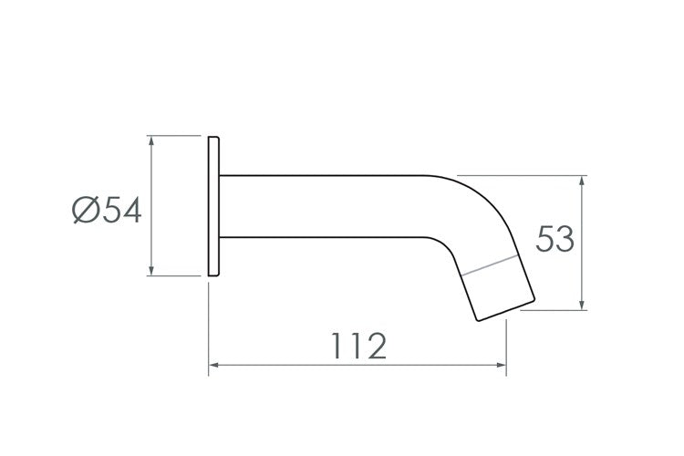 Soul Mini Wall Spout Matte White