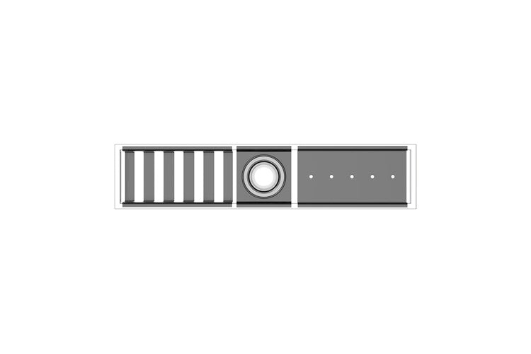 Empire Shower Shelf 550mm Gloss Black & Chrome