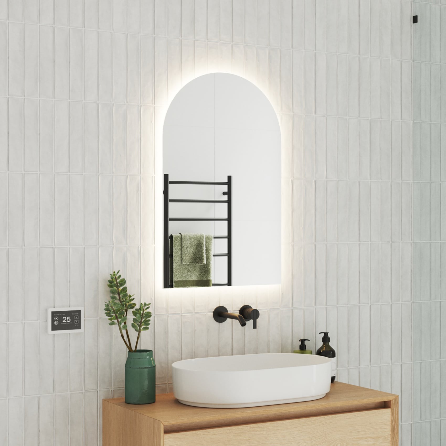 AS500C Arch Shape Premium Backlit Mirror