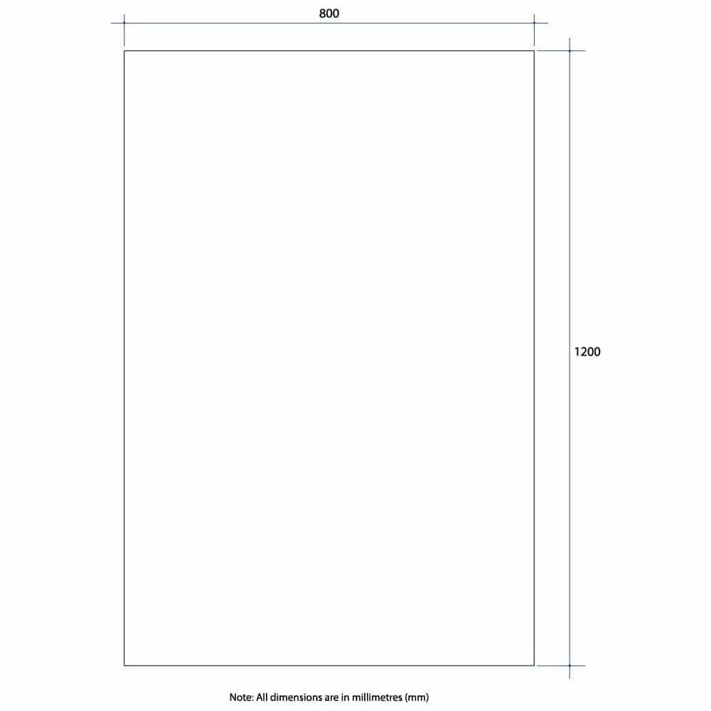 JS1280GTD Rectangle Polished Edge Mirror with Demister