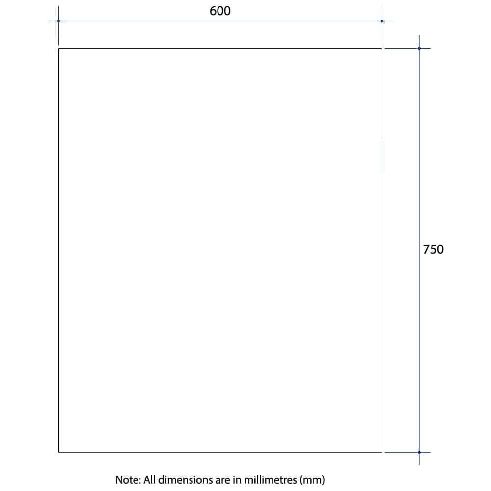 JS6075GTD Rectangle Polished Edge Mirror with Demister