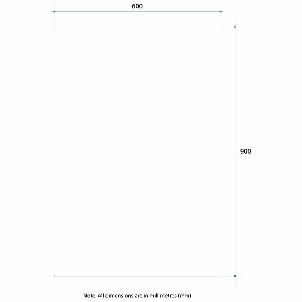 JS6090GTD Rectangle Polished Edge Mirror with Demister