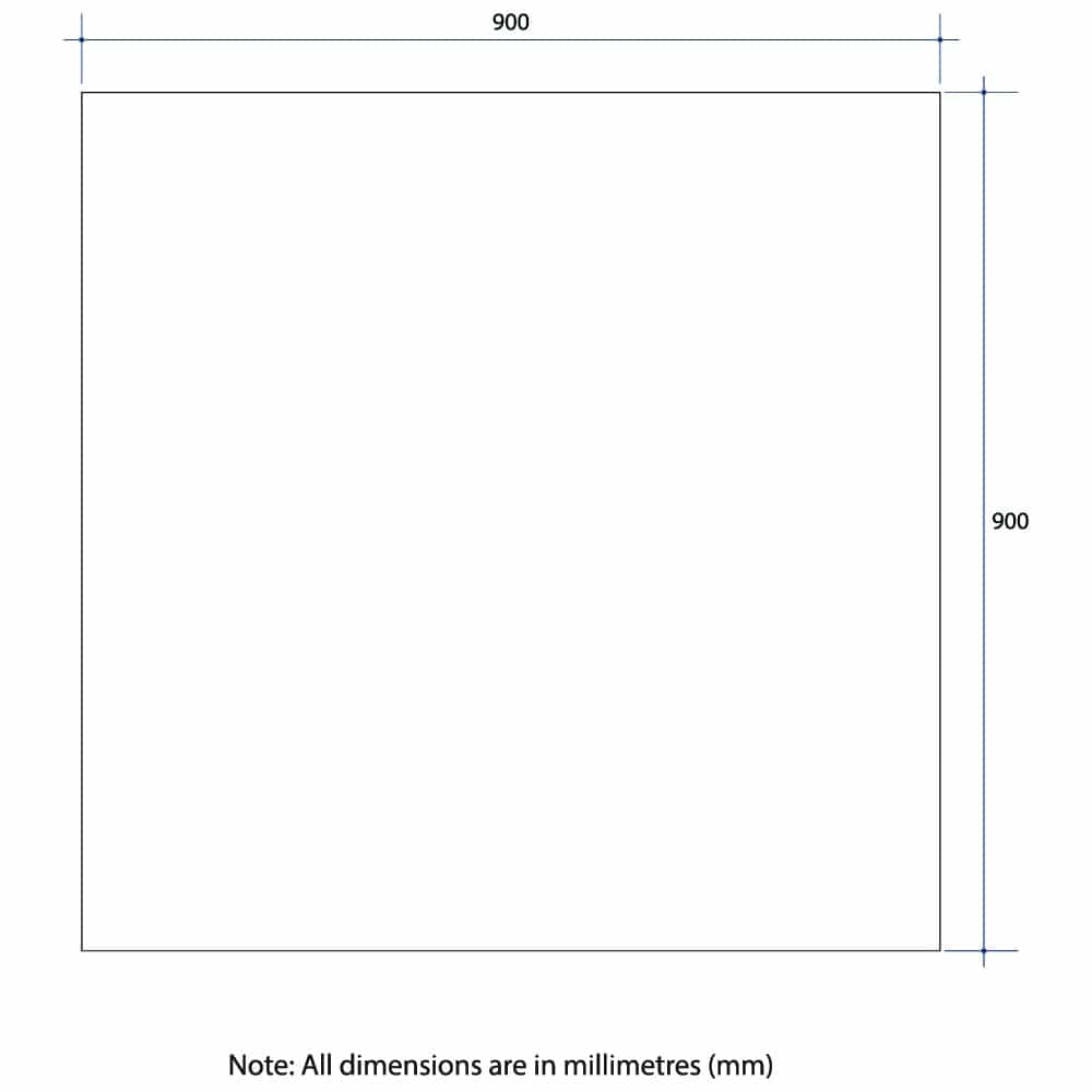JS9090GTD Rectangle Polished Edge Mirror with Demister