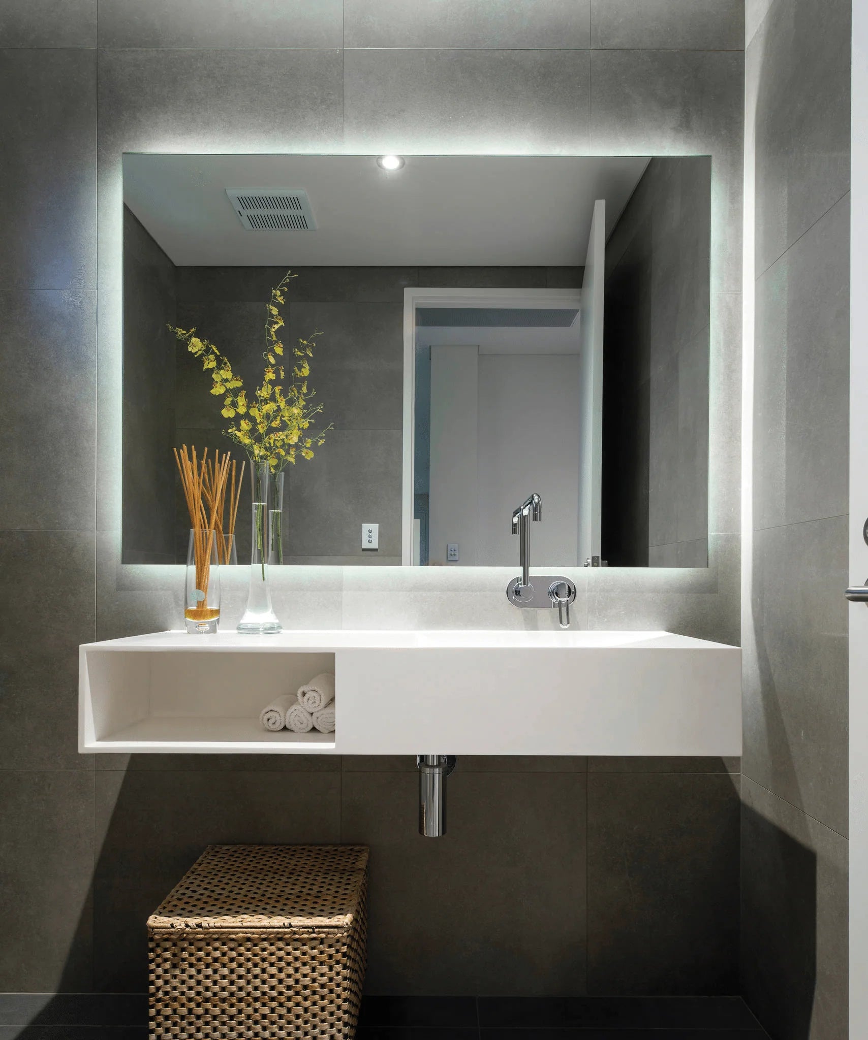 SS759C Premium SS Range Back-Lit Mirror