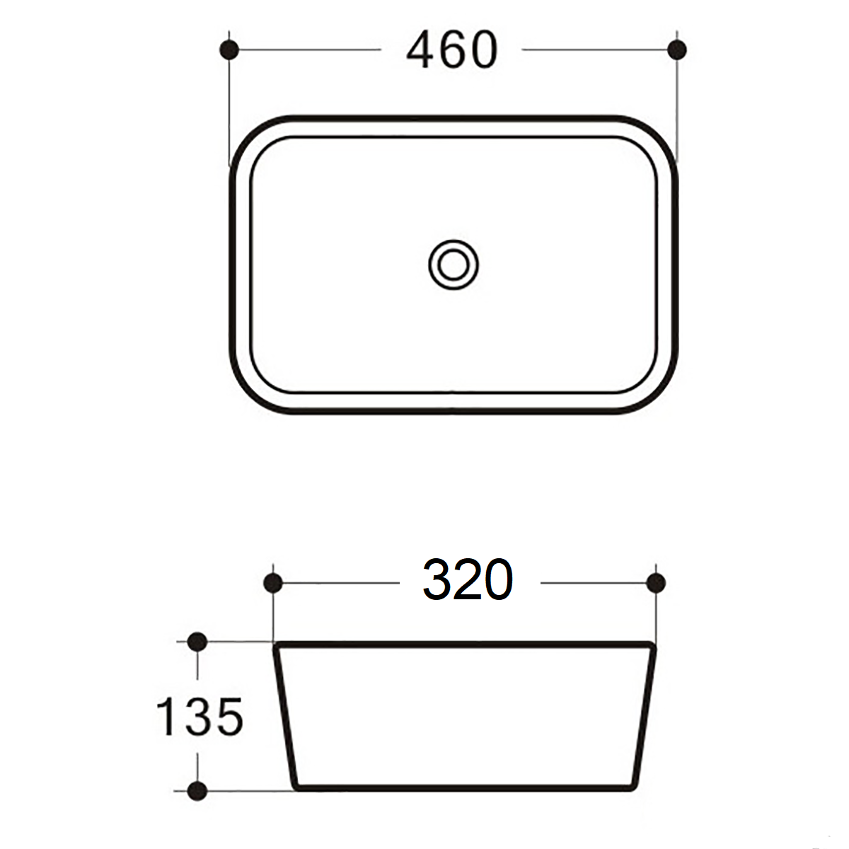 Lina Ceramic Basin