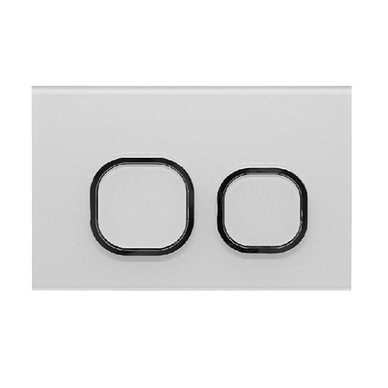 BB05 — R&T Square Glass Dual Flush Button