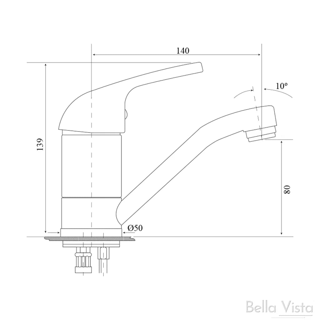 Presto Swivel Basin Mixer - Chrome
